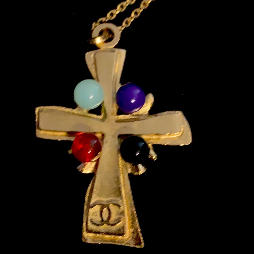 Chanel Cross Pendant with Chain